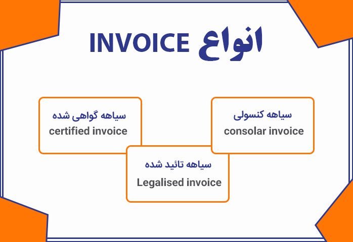 انواع استاندارد اینویس invoice چیست؟